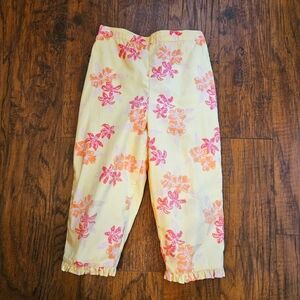 Lilly Pulitzer Floral Cotton Pants Sz 6